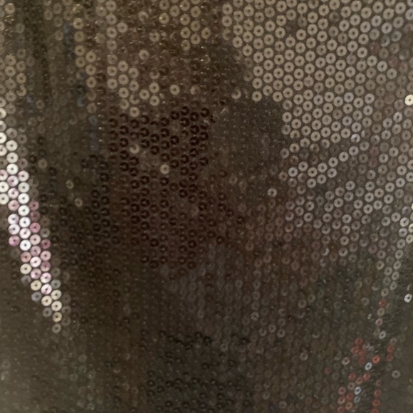 Black Sequins Wrap Dress - Picture 3 of 5